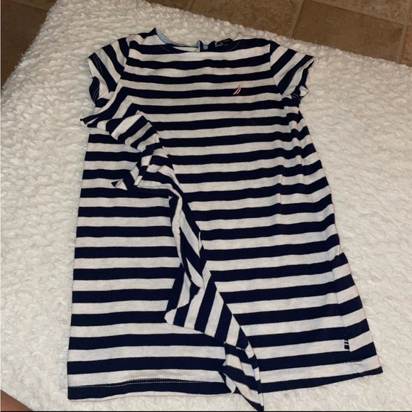 Nautica Navy and White Striped Apparel - Picture 1 of 3